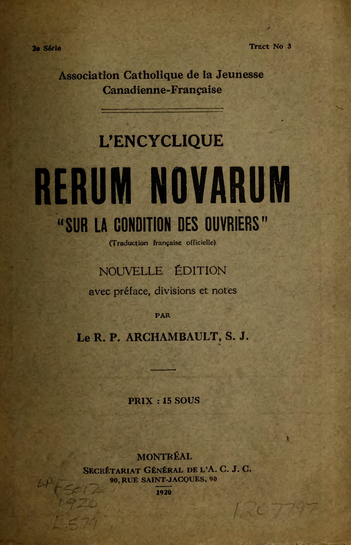 RENUM NOVARUM